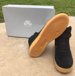 Nike Air Force One High 07 Suede Black  NEW Size 12