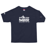 N4MR Logo with DJ t-shirt (Black & Blue) -Men's Champion T-Shirt